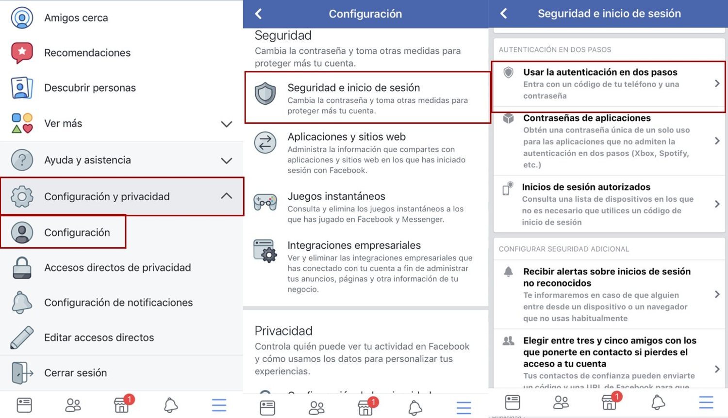 Cómo Iniciar Sesión En Facebook Y Activar Los Ajustes De Seguridad Menzig 0377