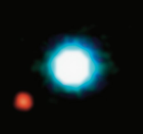 Primera imagen de un exoplaneta, capturada por VLT