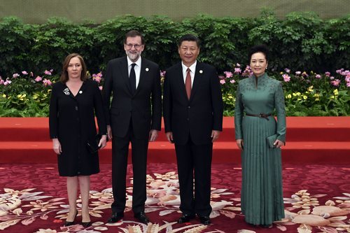 El que fuera presidente de España en 2014, Mariano Rajoy, asistió aquel año al foro de la Nueva Ruta de la Seda celebrado en China.