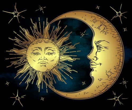 El Sol y al Luna han sido representados durante siglos como una pareja de enamorados