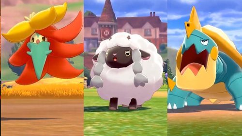 Gossifleur, Wooloo y Drednaw, tres de los Pokémon que han aparecido en el directo.