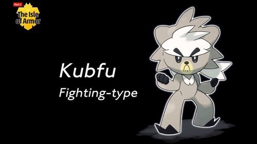 Kubfu, el nuevo Pokémon legendario en La isla de la armadura.