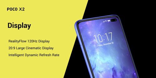 La pantalla del nuevo móvil de Pocophone tendrá una tasa de refresco de 120 Hz, que actuará inteligentemente según la aplicación.