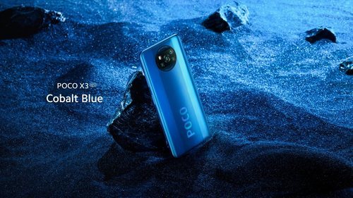 POCO X3 NFC en la versión Cobalt Blue.