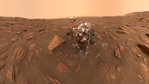 El robot 'Curiosity' en Marte.