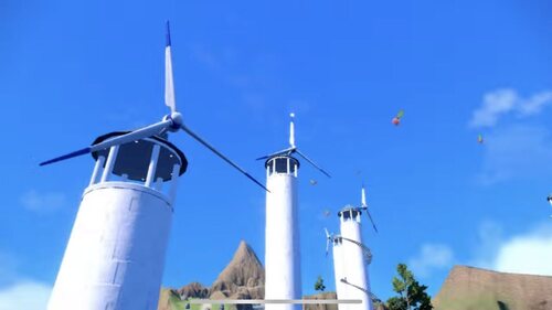 Los molinos de viento de Pokémon Escarlata y Púrpura